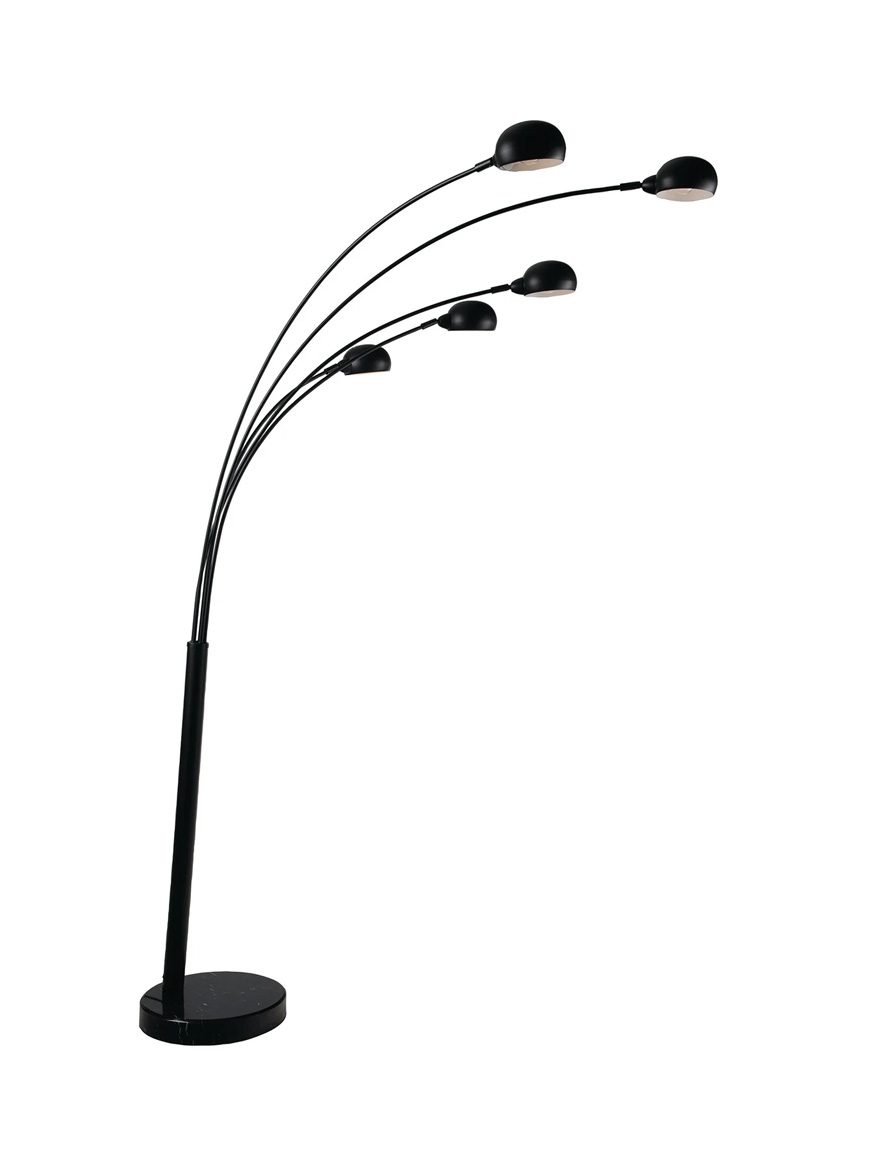 Торшер ERACLE 5xE14, чёрный, Faneurope