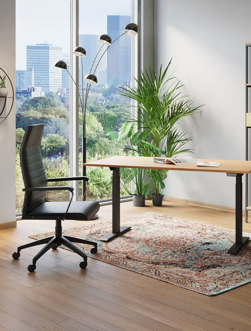 Торшер ERACLE 5xE14, чёрный, Faneurope