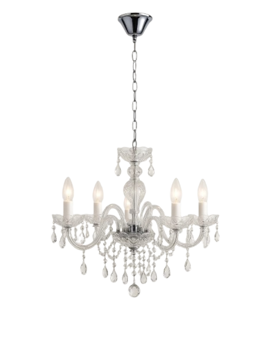 Lustra HOUSTON 5XE14 transparent acrilic Faneurope