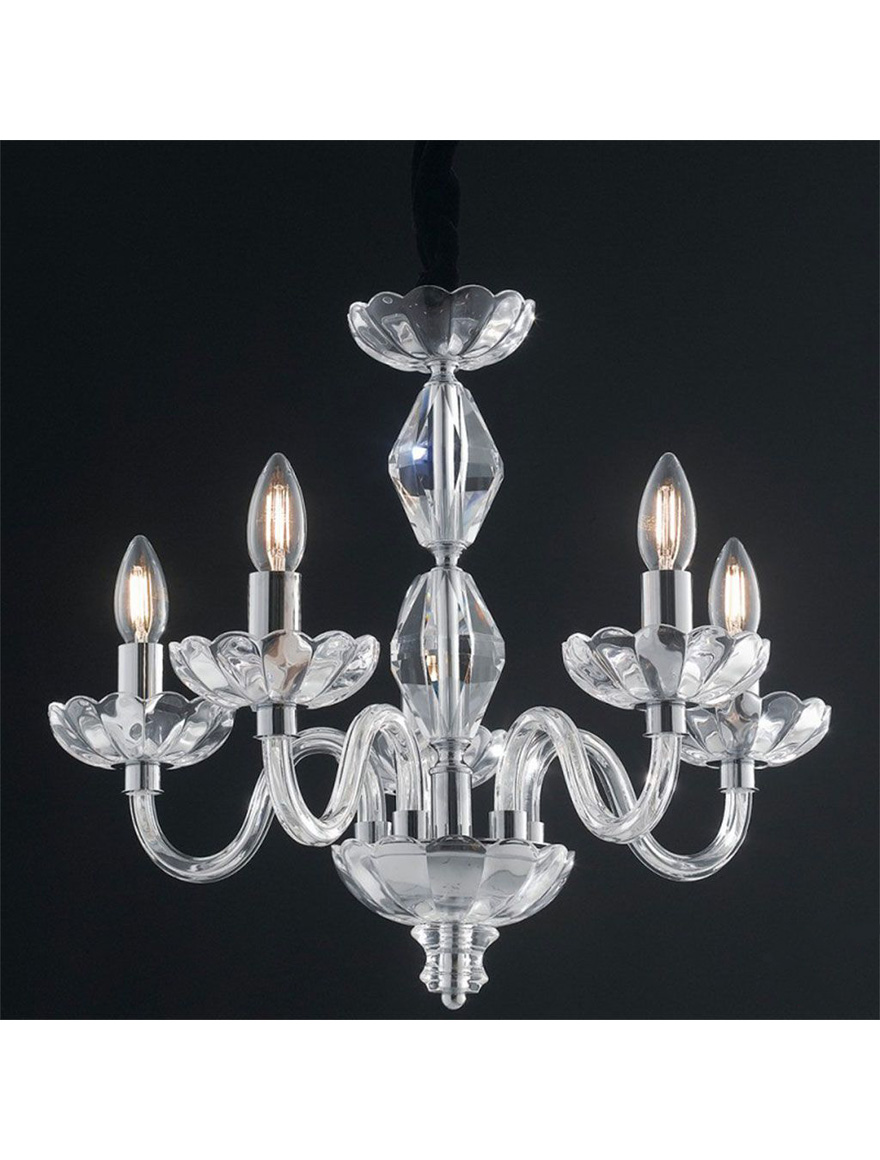 Люстра RIFLESSO 5XE14 золото Faneurope