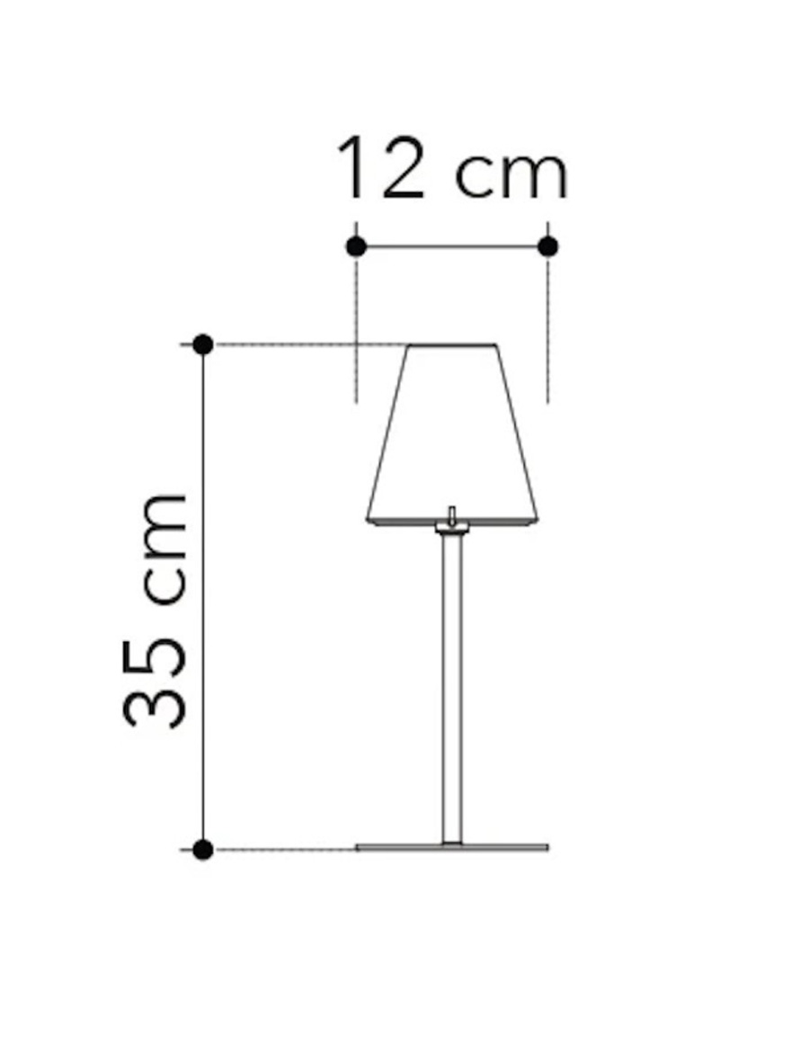 Настольная лампа CANTO 1xG9, бело-золотая, Faneurope
