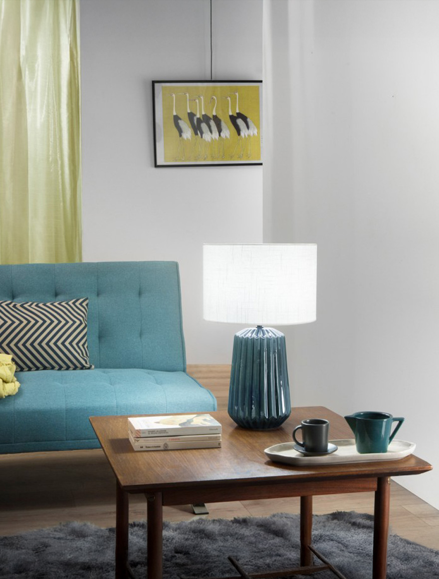 Настольная лампа KIOWA 1xE27, цвет оттанио, Faneurope