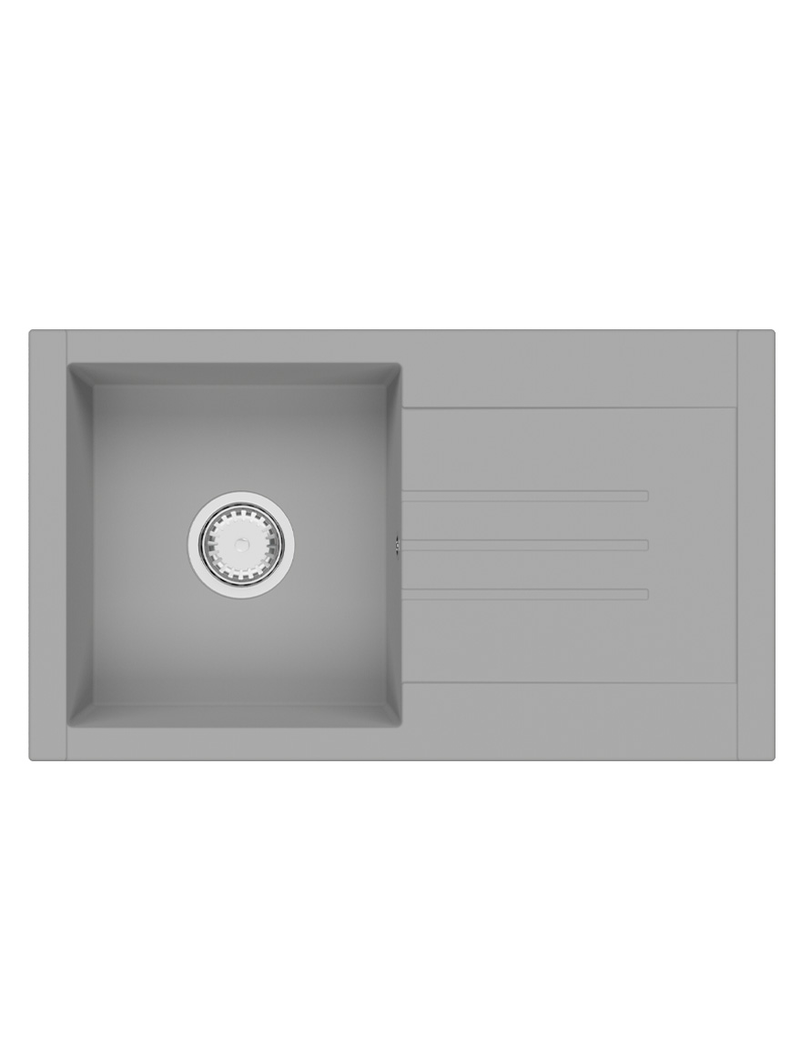 SanDonna Arona 760 гранитная мойка Титан серый VOR57941