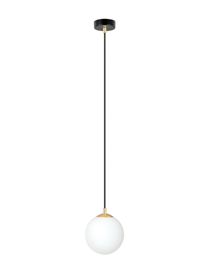 Suspensie ROYAL 1XE14 negru+opal EMIBIG