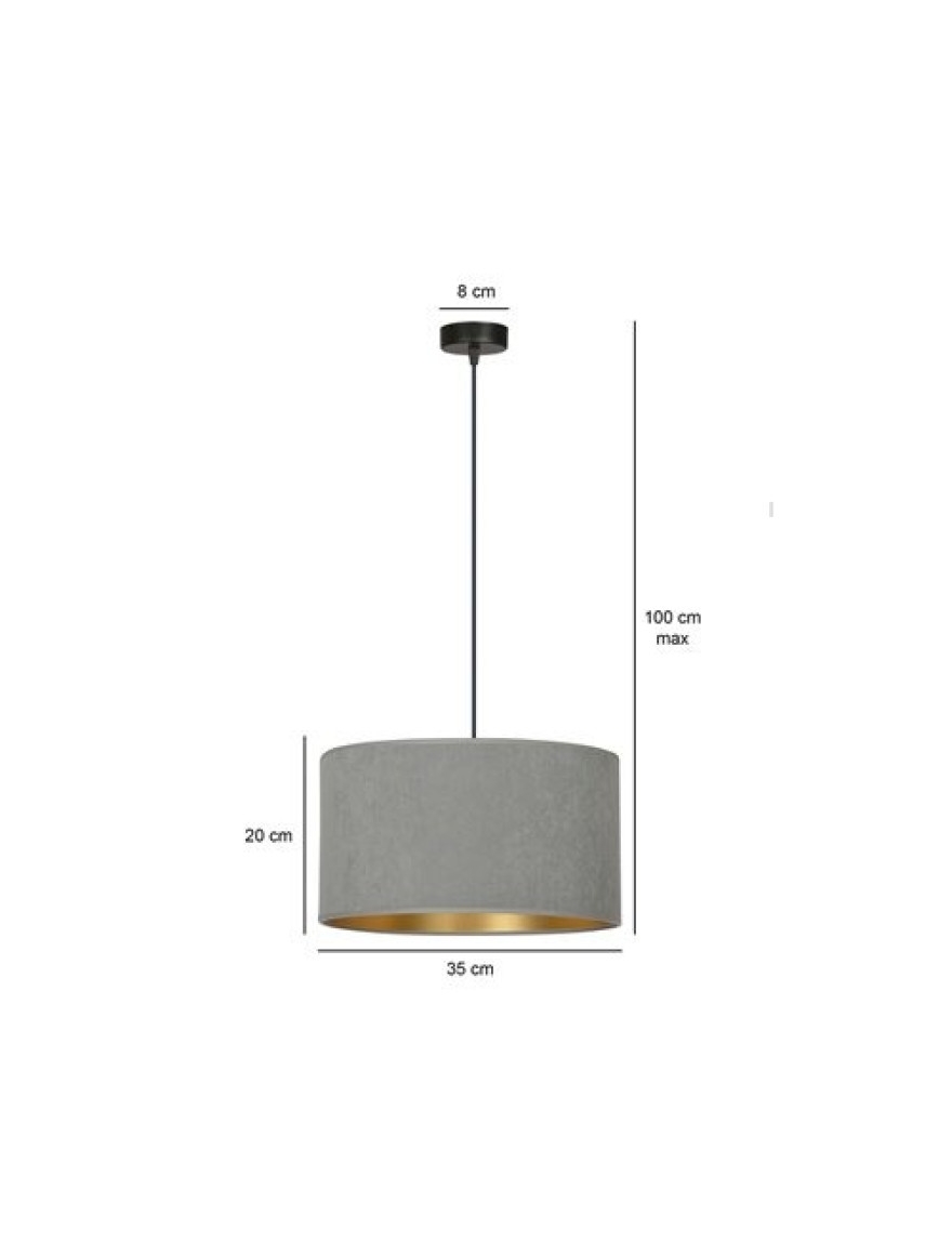 Suspensie HILDE 1XE27 sur+aur EMIBIG