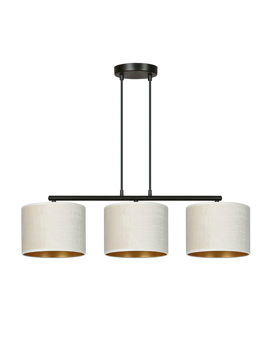 Люстра HILDE 3xE27 белый + золотой EMIBIG