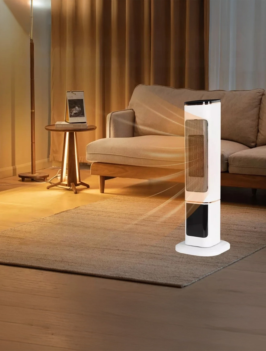 Aerotermă electrică 1000W/2000W  LED display PTC-PH1108F Luminaled