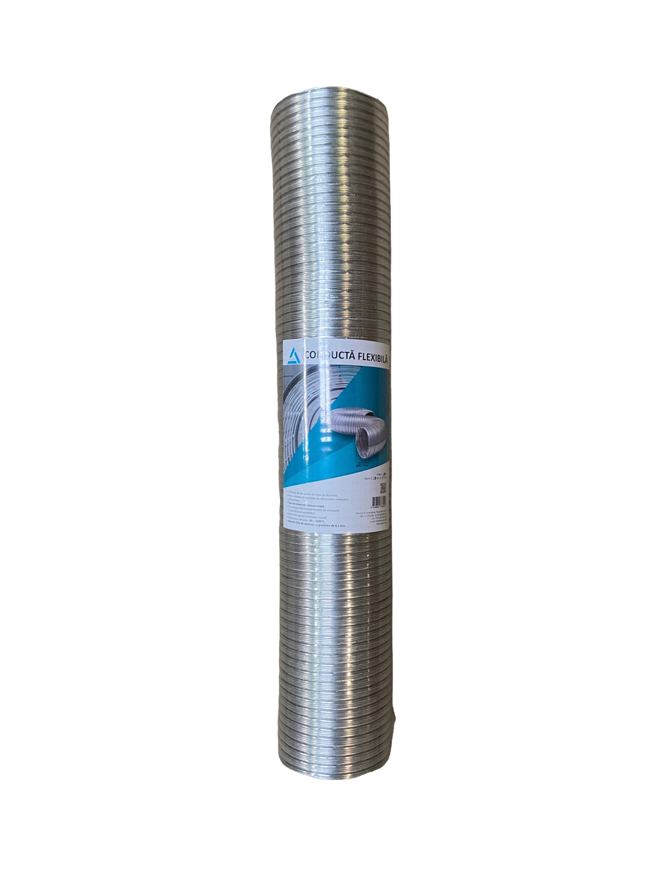 12,5ВА AL Tub flexibil gofrat aluminiu Aluvent D125 3M Mistral Pro