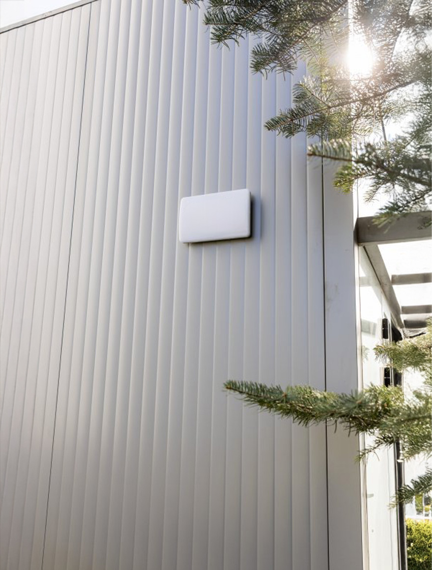 Наружный LED-светильник с датчиком день/ночь, 12W, 4000K, IP65, GTV