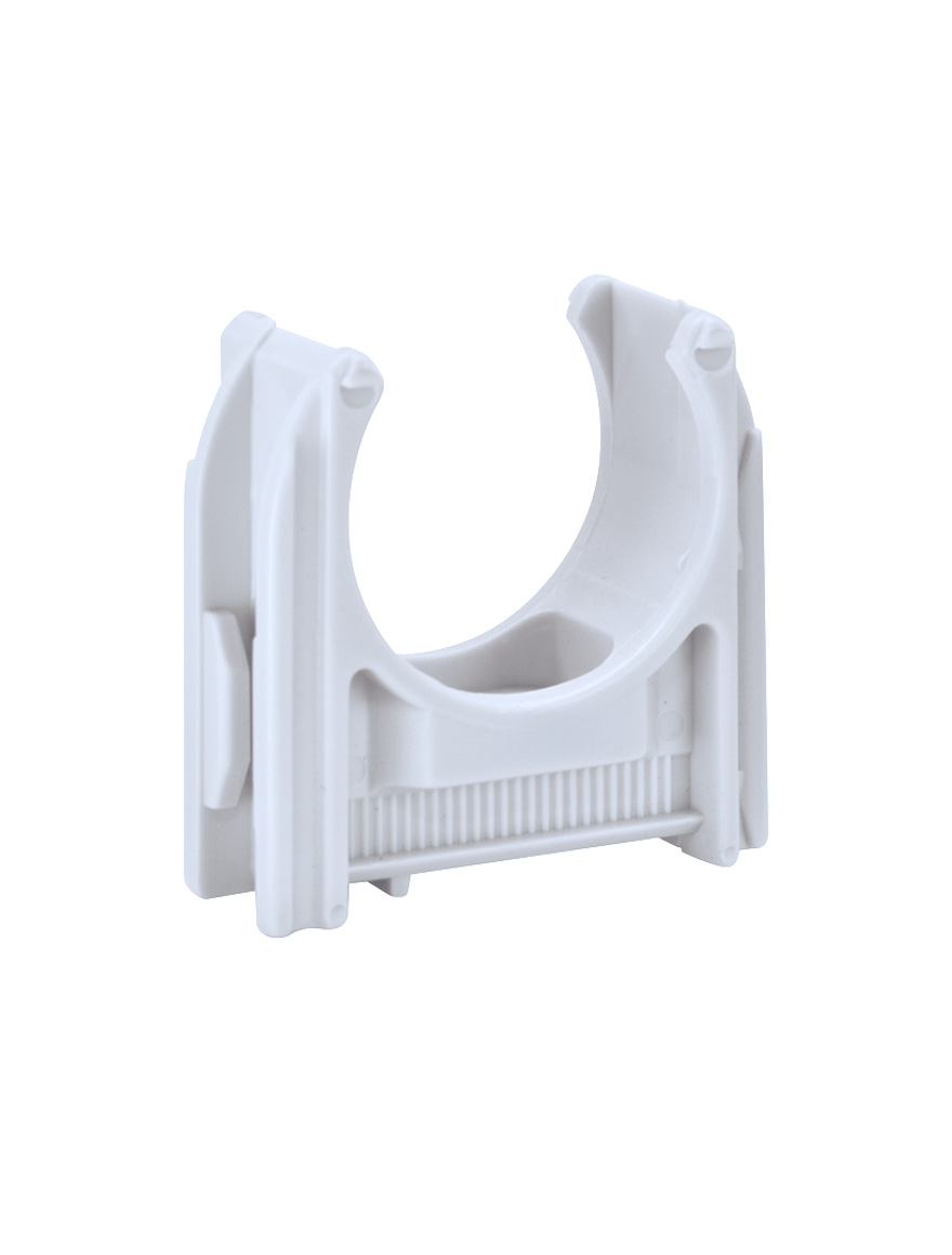 Clipsa euro pu fixare teava D32, (50buc) gri deschis, SCHNABL