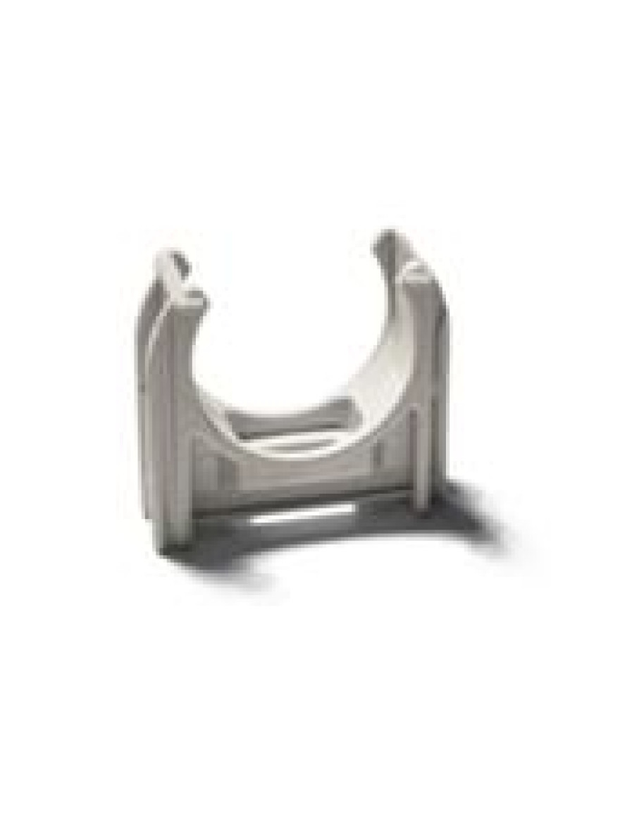 Clipsa euro pu fixare teava D20, (100buc) gri deschis, SCHNABL