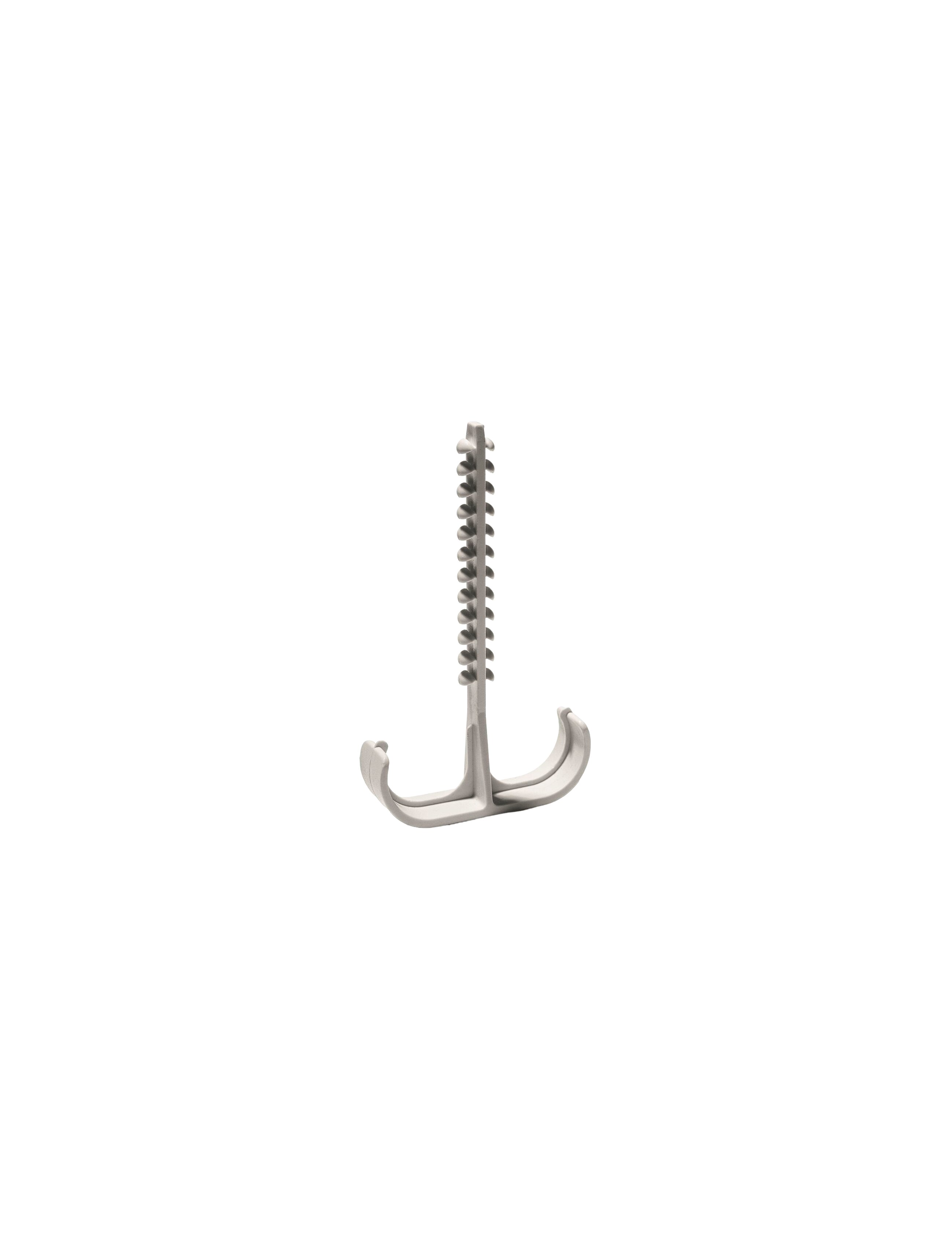 Cârlig dublu fixare tub D16-20, (200buc) gri deschis, SCHNABL