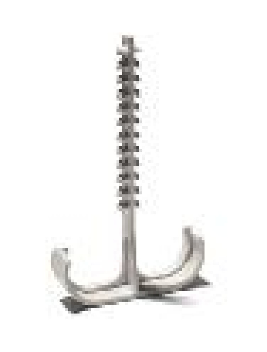 Carlig dublu fixare tub D16-20, (200buc) gri deschis, SCHNABL