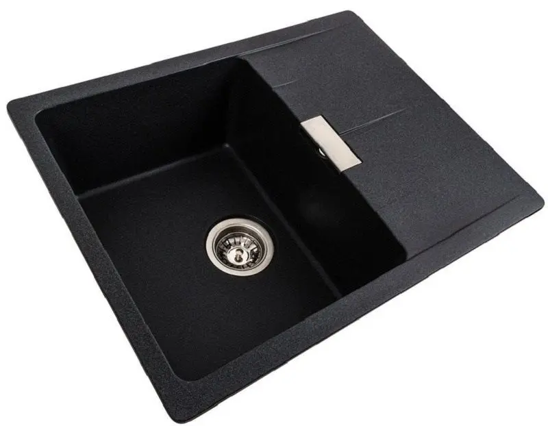 Кухонная мойка ELEFANT из искусственного камня ZIRKON 6250, цвет Carbon