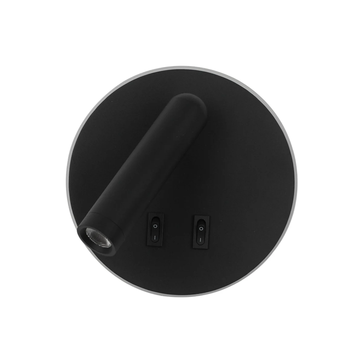 Светодиодный настенный светильник с выключателем 3W+7W 3000K IP20, черный, LUMINALED