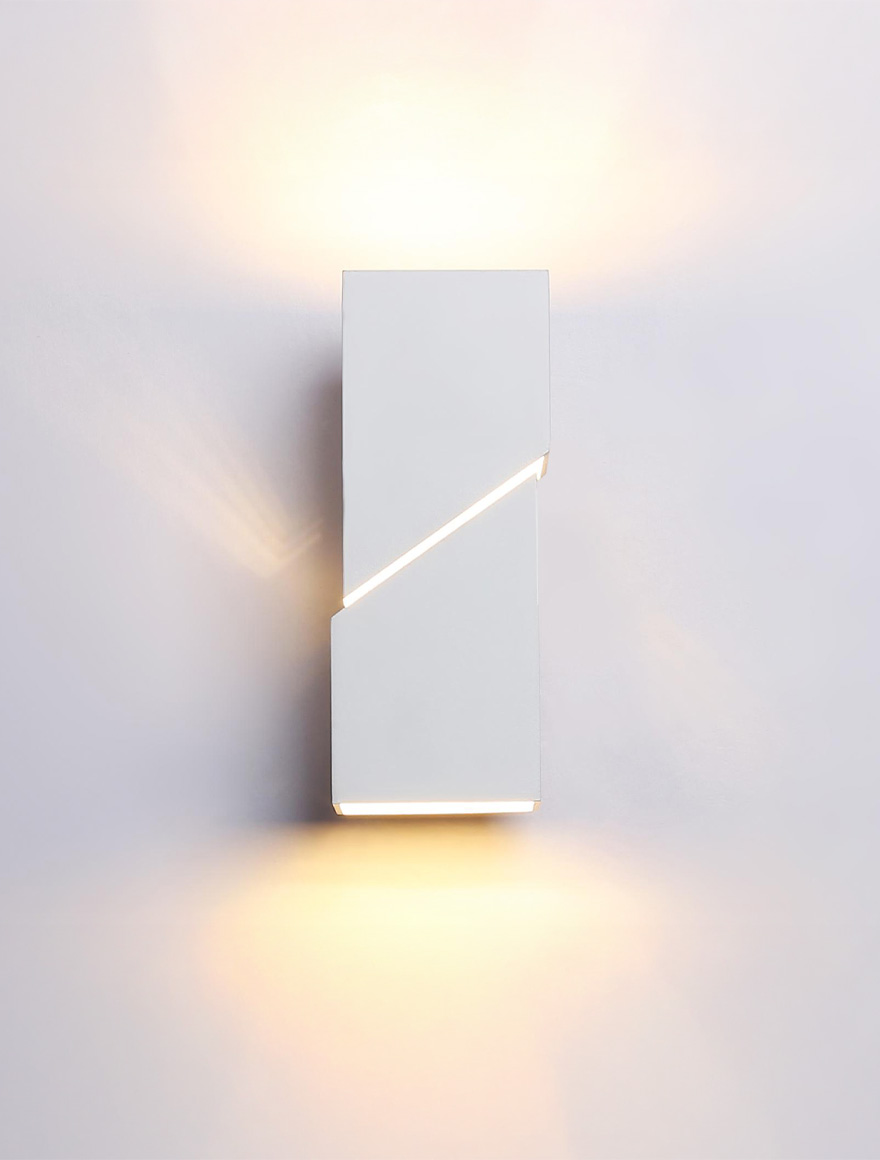 Настенный светильник 2xG9, 155×90×60 мм, IP20, белый, LUMINALED