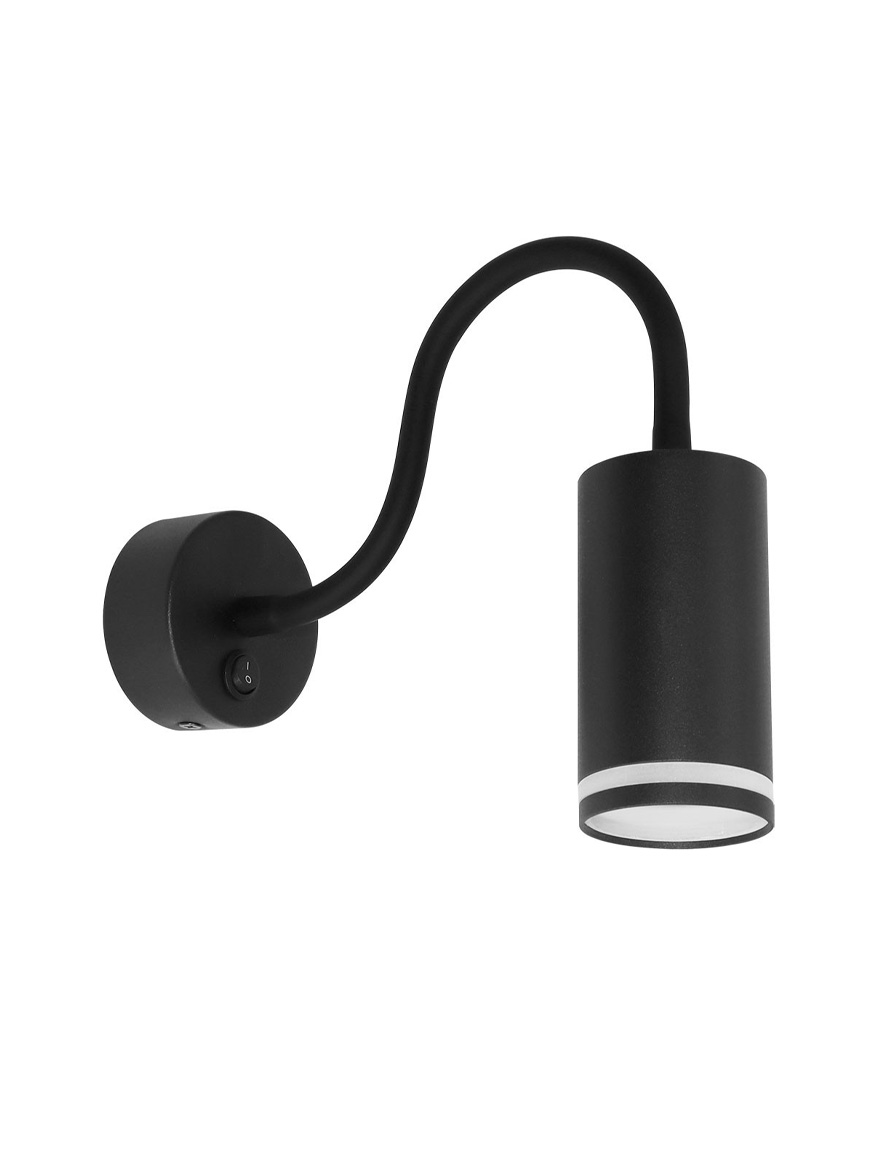 Настенный светильник 1xGU10, IP20, чёрный, LUMINALED