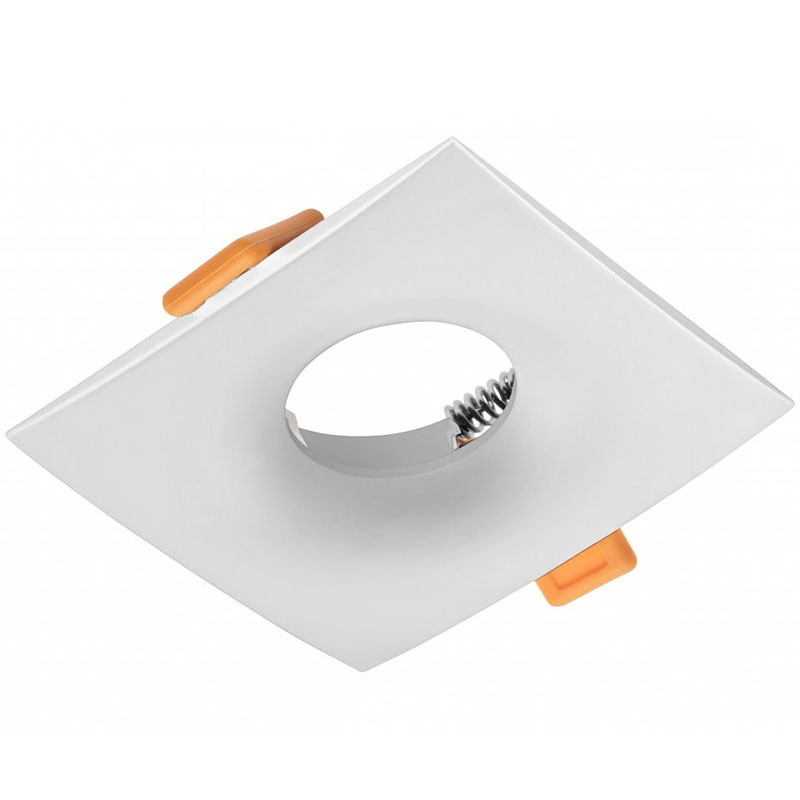 Spot încorporat 1xMR16 85*85 pătrat alb Luminaled