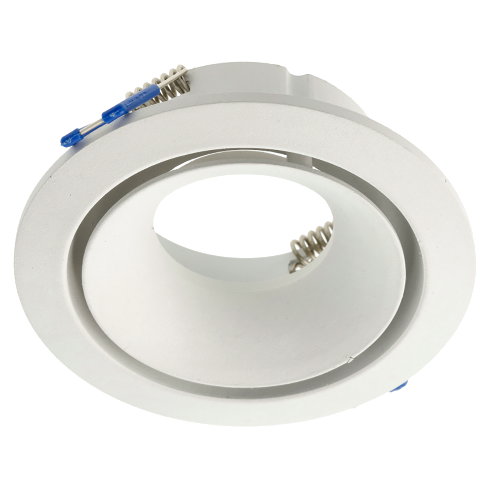 Spot încorporat 1xMR16 D100 rotund alb Luminaled