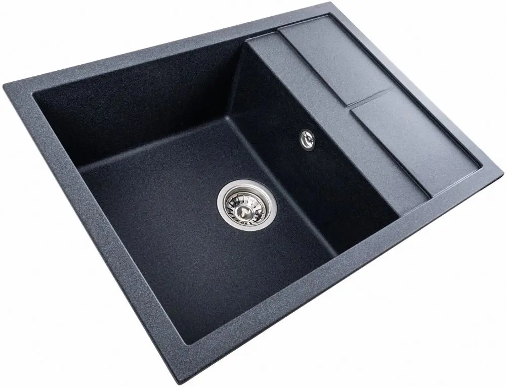 Кухонная мойка ELEPHANT из искусственного камня LOTUS 6550 карбон