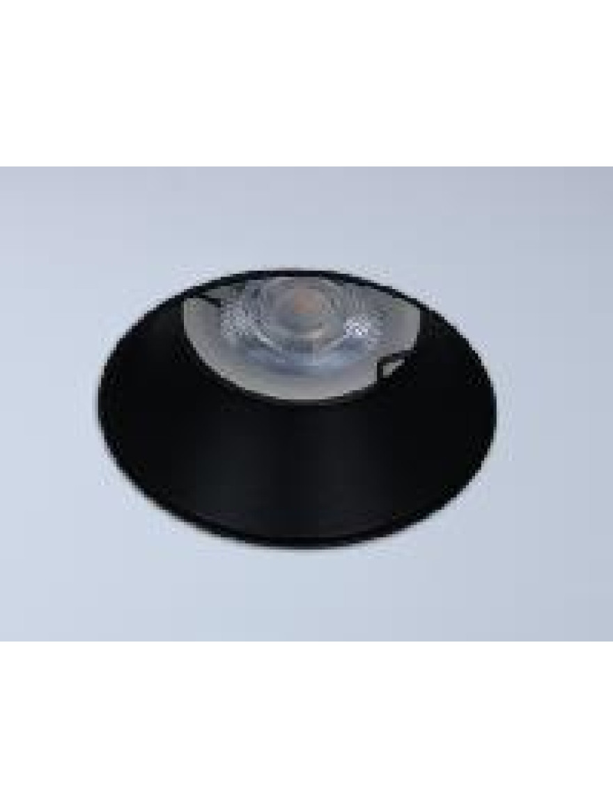 Spot încorporat Verfa 1xGU10 D80 gips rotund negru METSAN