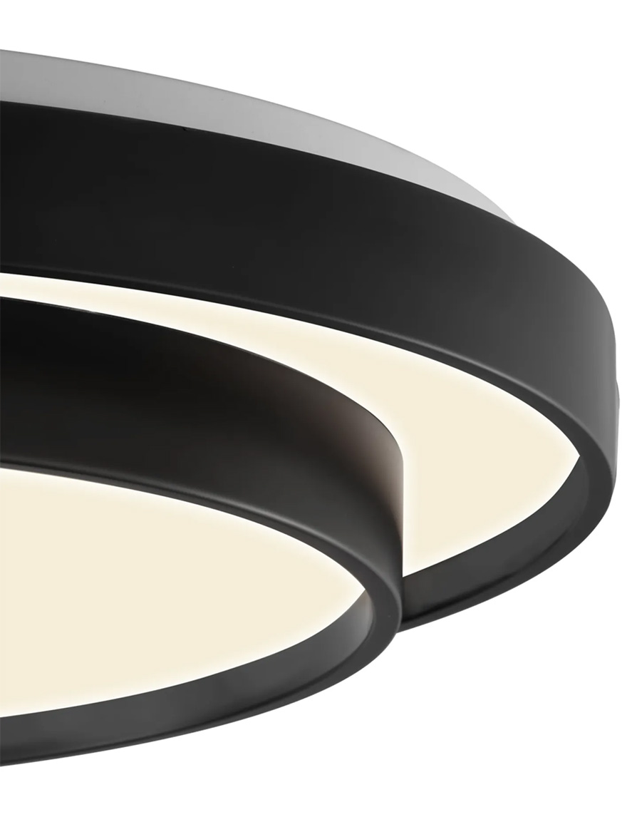 Plafonieră Led EMMA 60W 4000K 4800Lm D480mm negru+alb Luminaled