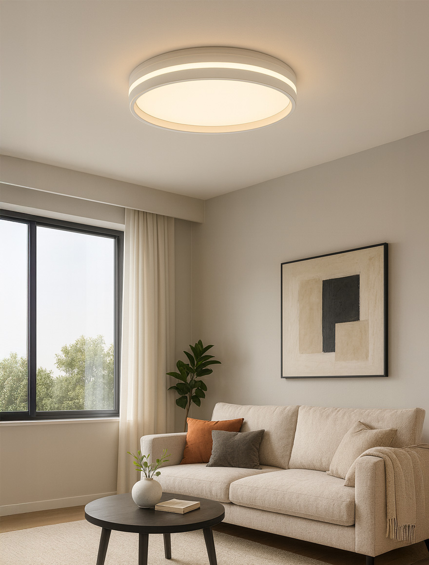 Plafonieră Led NAOMI 60W 4000K 4800Lm D495mm albă Luminaled