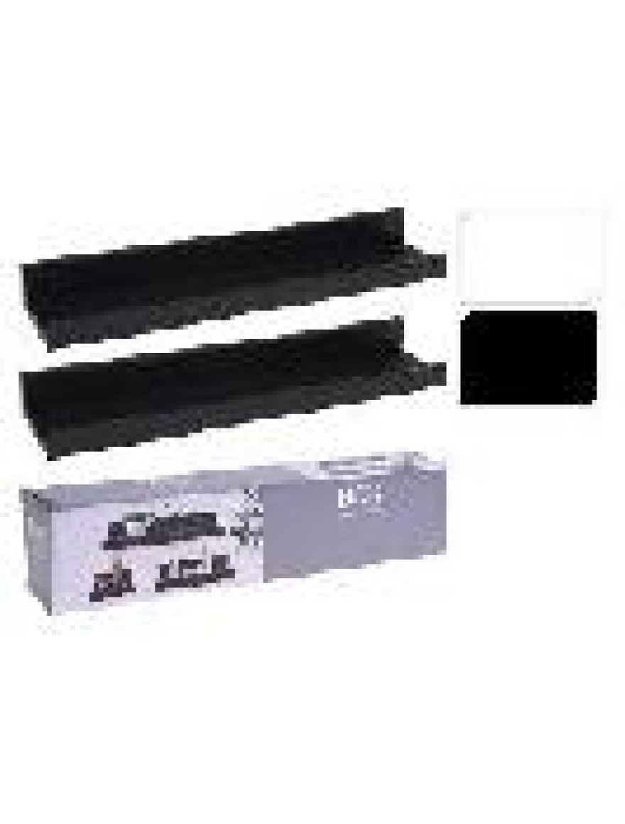 Set rafturi H&S suspendabile 2buc 45X10X5cm, mdf, alb/negru