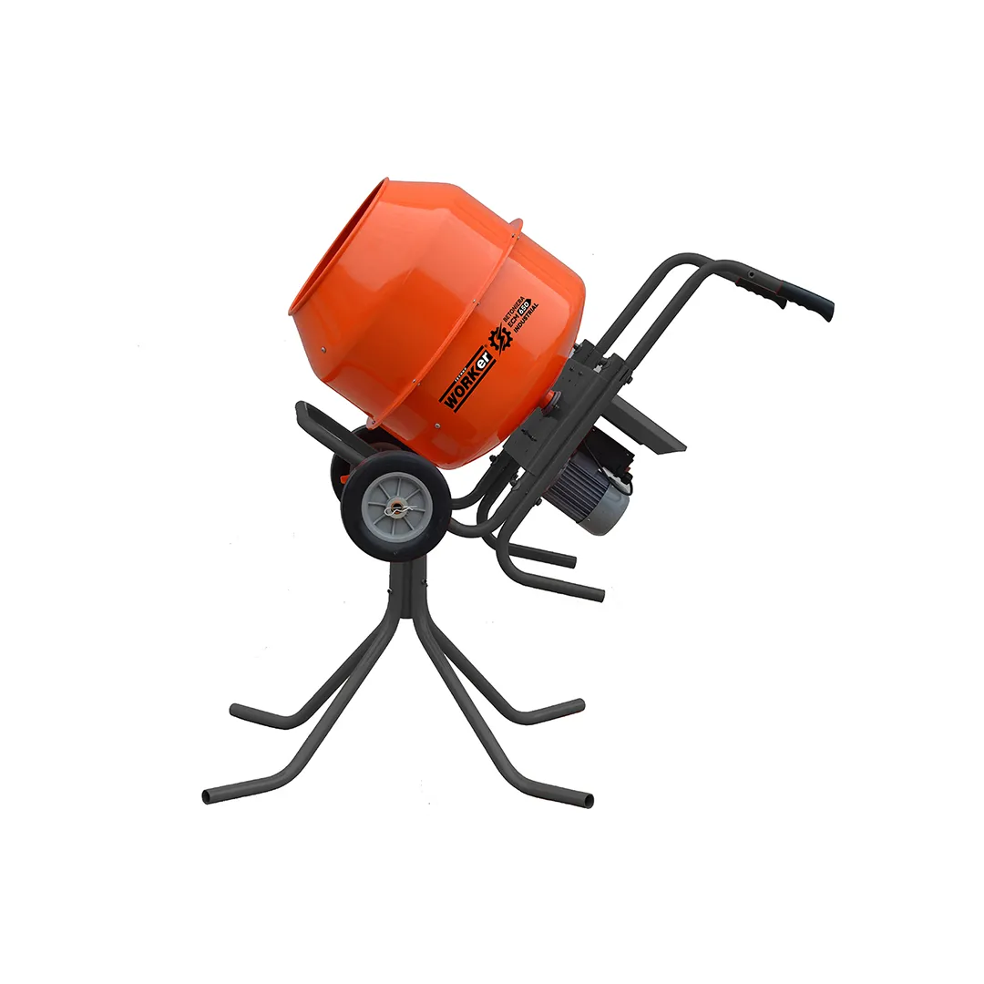 Betonieră TechnoWorker 180L (reductor,motor cupru) +stativ ECM180L