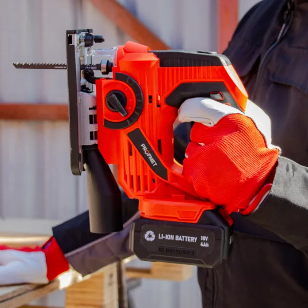 857138 Fierăstrău vertical 18V, (fără acum) lemn-80mm/metal-6mm, Profmet