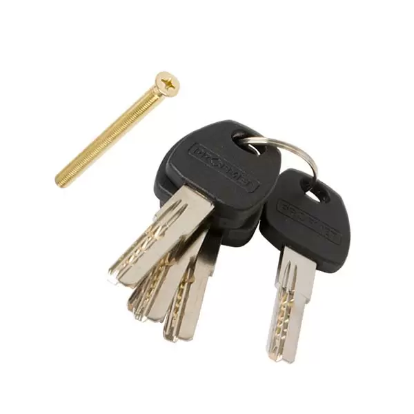 437142 Cilindru sigur 60mm(30/30) 200 cheie-cheie alamă nichel 5chei Profmet