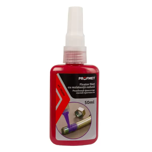 745220 Fixator filet cu rezistenta inalta 50ml (rosu) Profmet