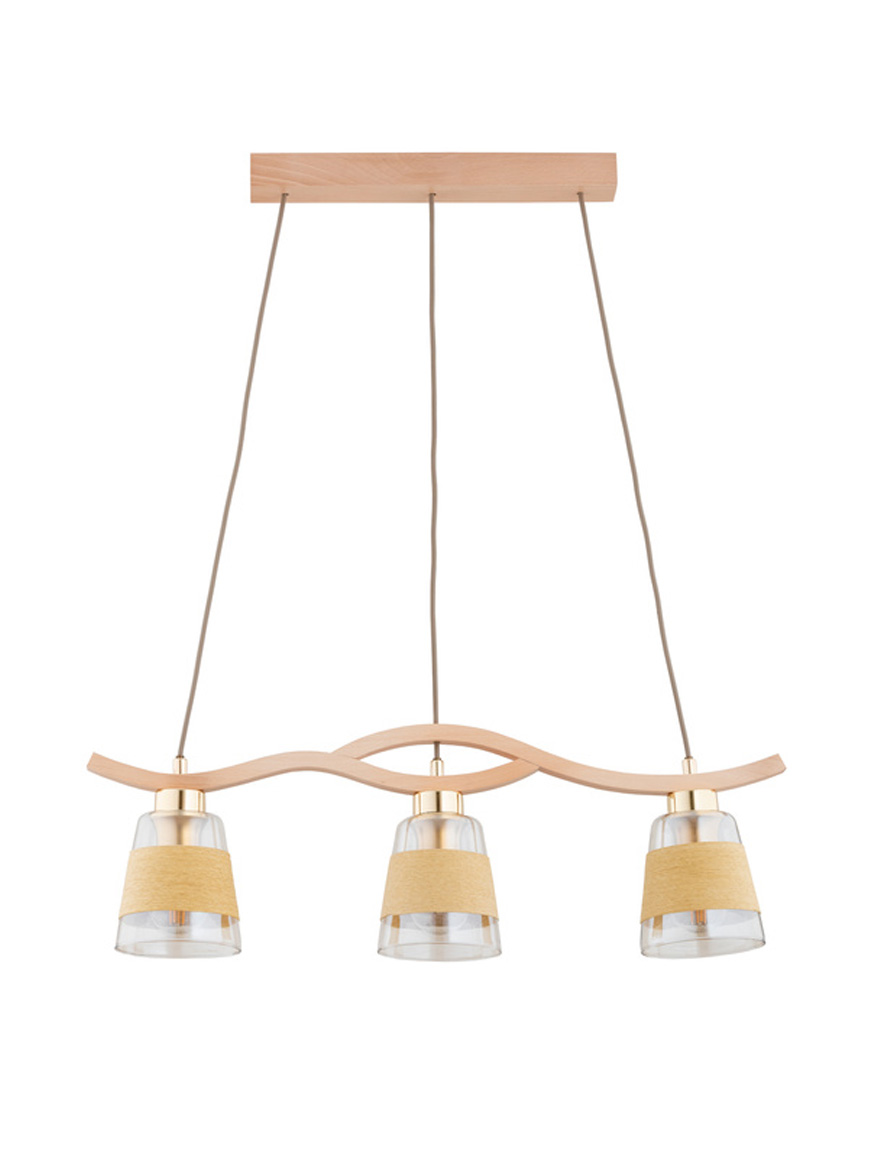 Lustră FORES 3xE14 max 40W lemn ALFA