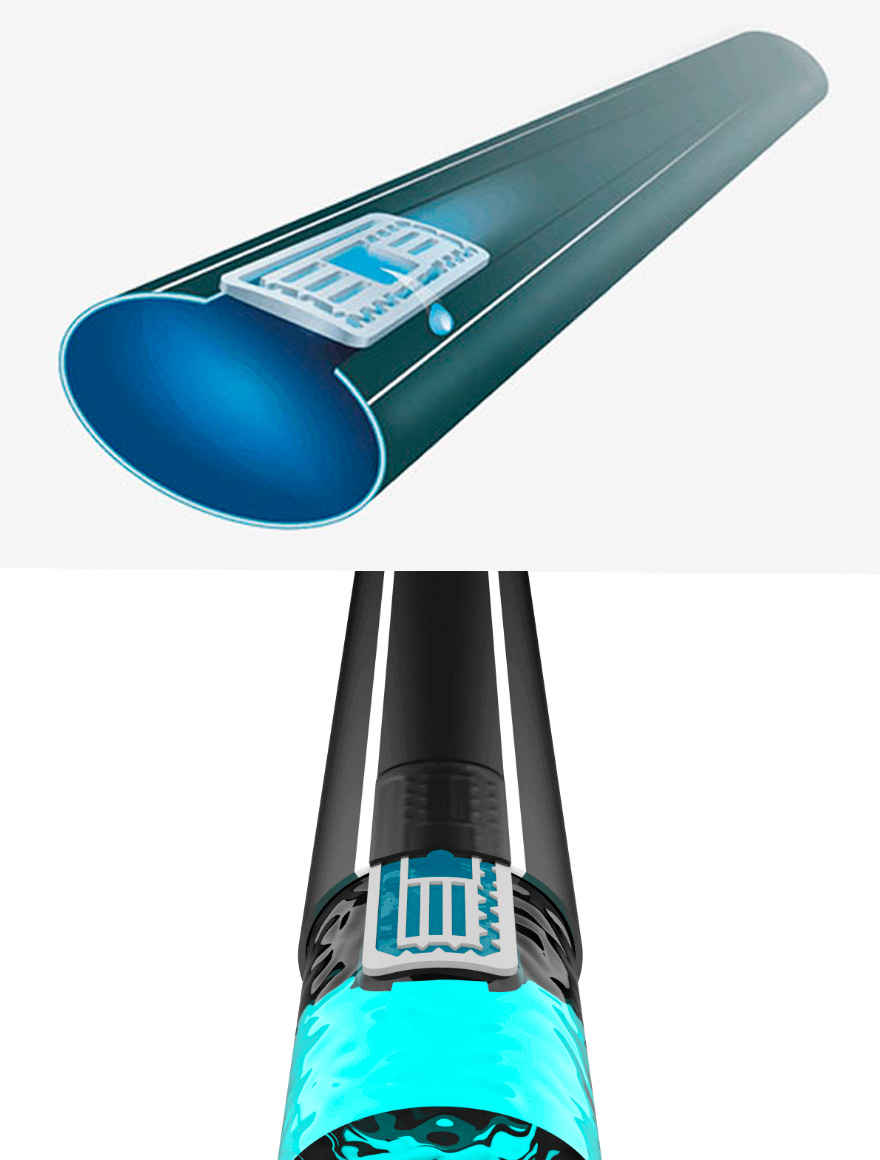 ЛЕНТА ДЛЯ КАПЕЛЬНОГО ОРОШЕНИЯ GIWADRIP D.16mm, 6mil, 20cm, 1.1L/h, БУХТА 3000 m