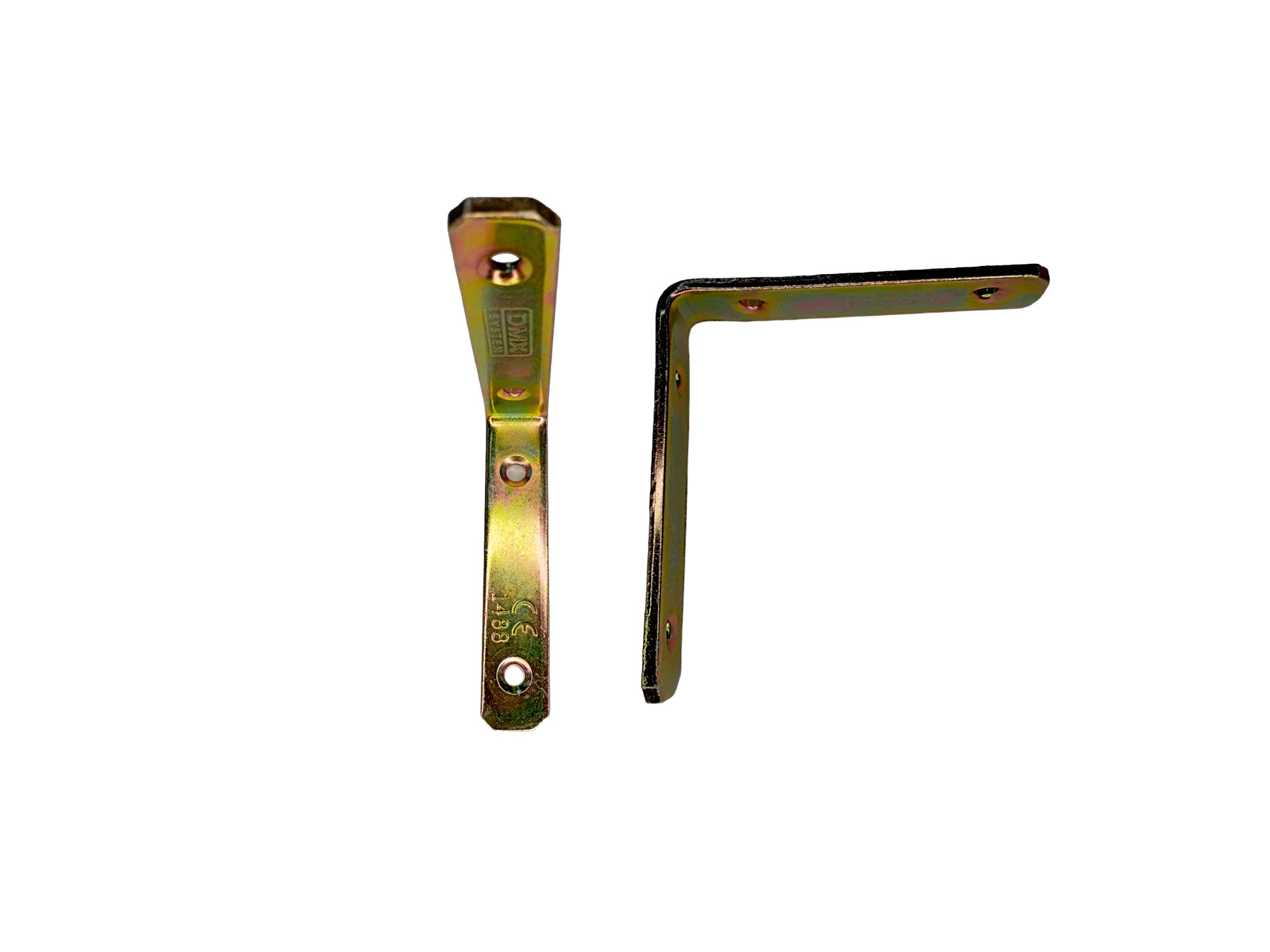 402004 Уголок KW5 100×100×20×4,0 узкий, жёлтый цинк 4005 LIDER