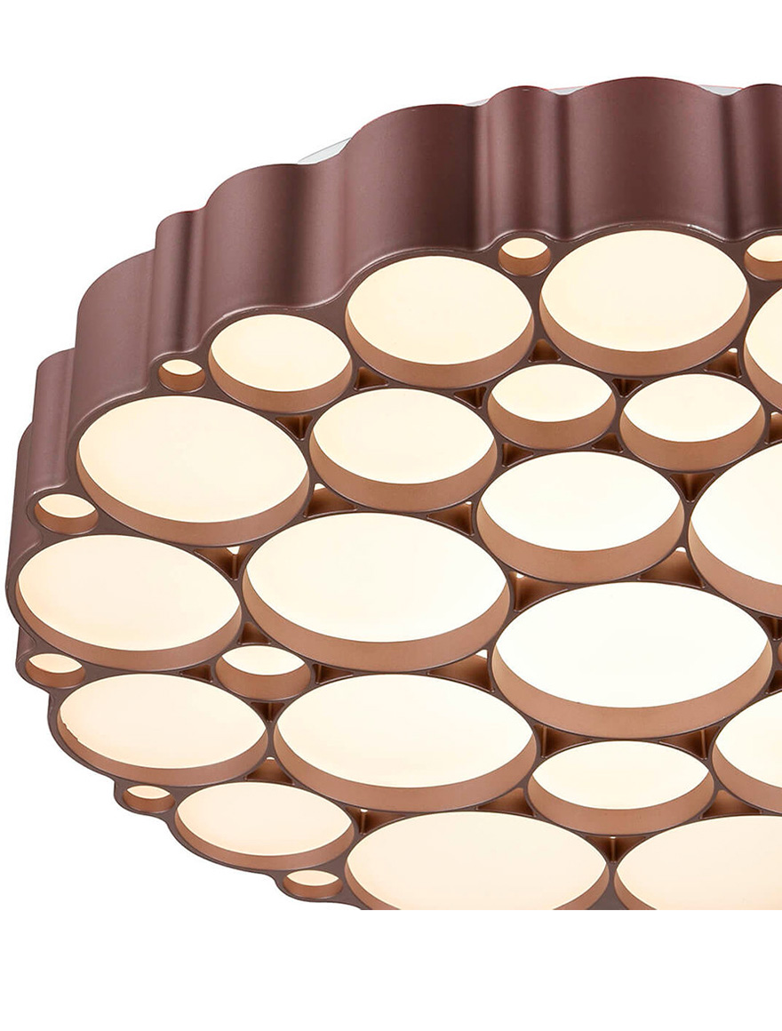 Lustra  LED FS-048-D500-LB, D500x100 48W,3000K,Brown LuminaLED
