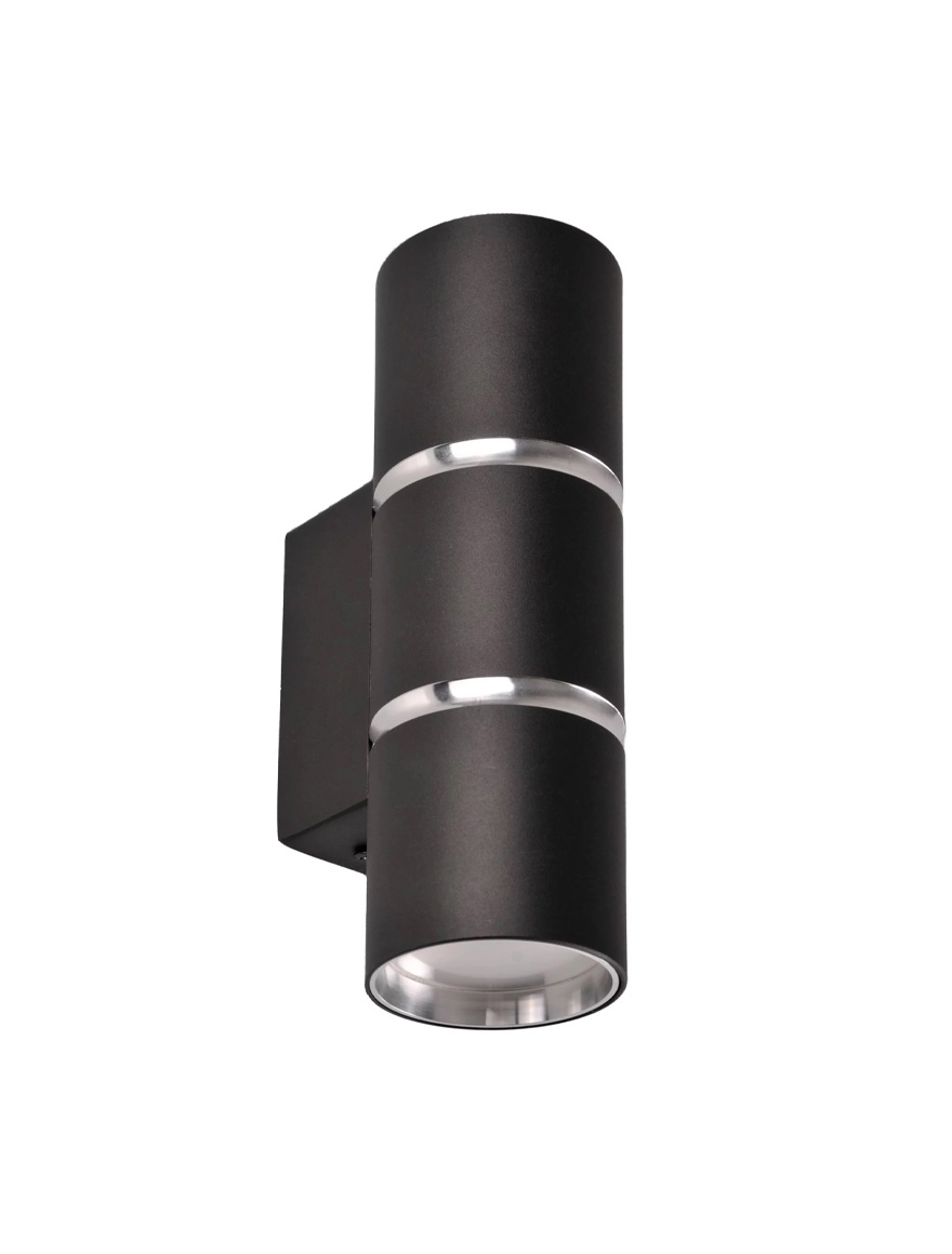 Настенный светильник 2xGU10, 55×150 мм, чёрный, LUMINALED