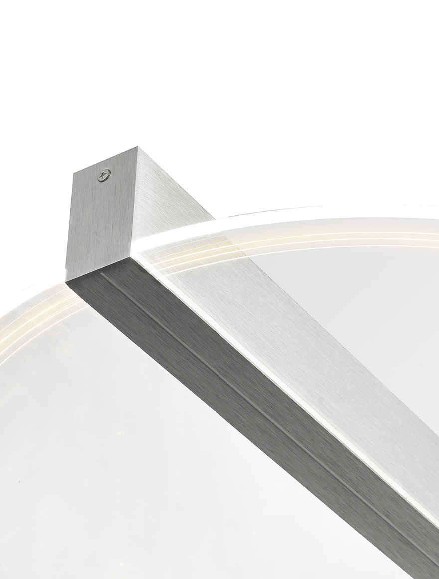 Lustra LED FS-048-X400A-LB, 400x68  24W 4000K,brush silver, LuminaLed