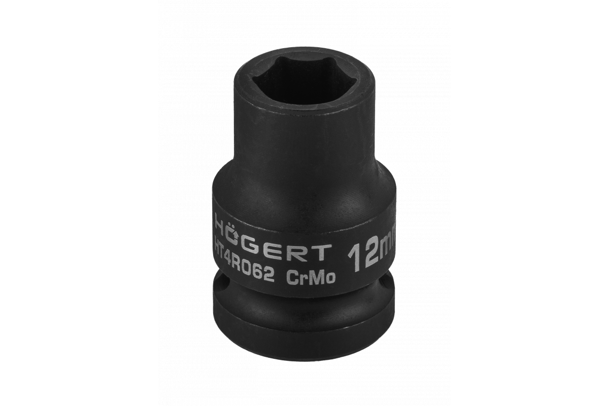 Cheie tubulară hexagonală de impact 1/2", 12 mm, DIN 3121, CrMo, HOGERT