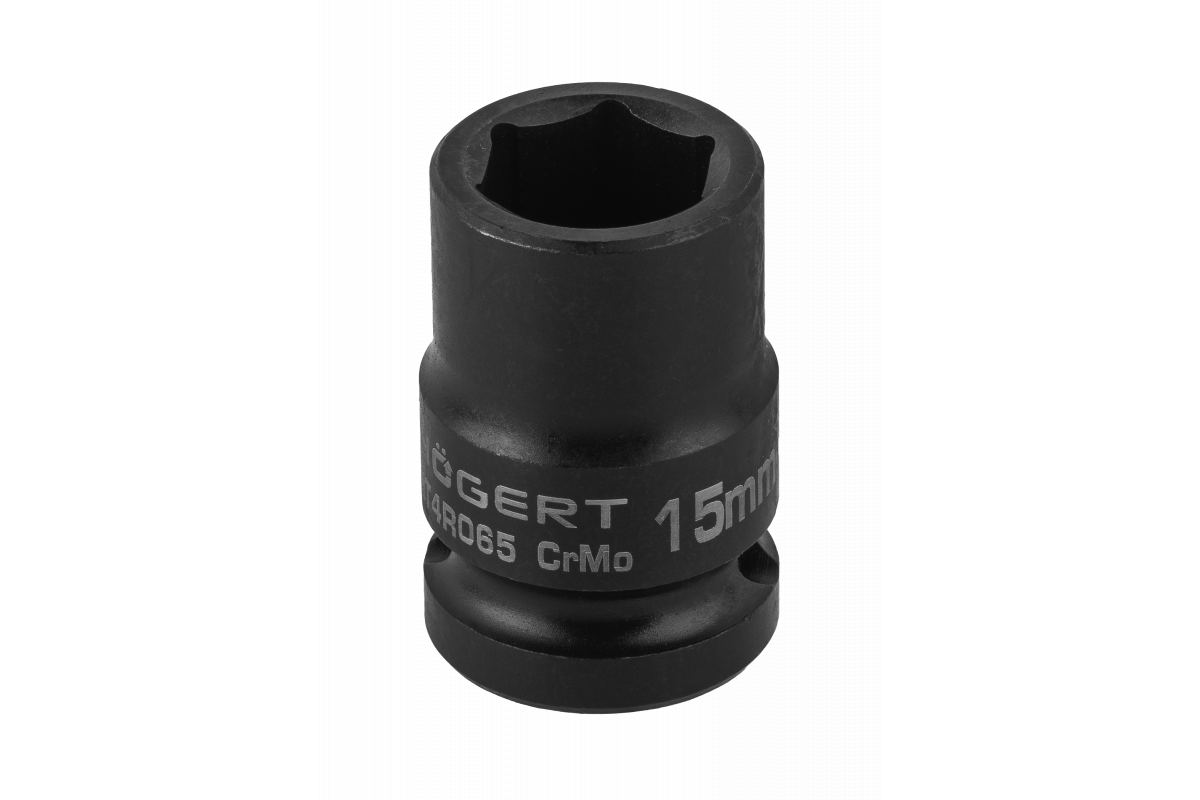 Cheie tubulară hexagonală de impact 1/2", 15 mm, DIN 3121, CrMo, HOGERT