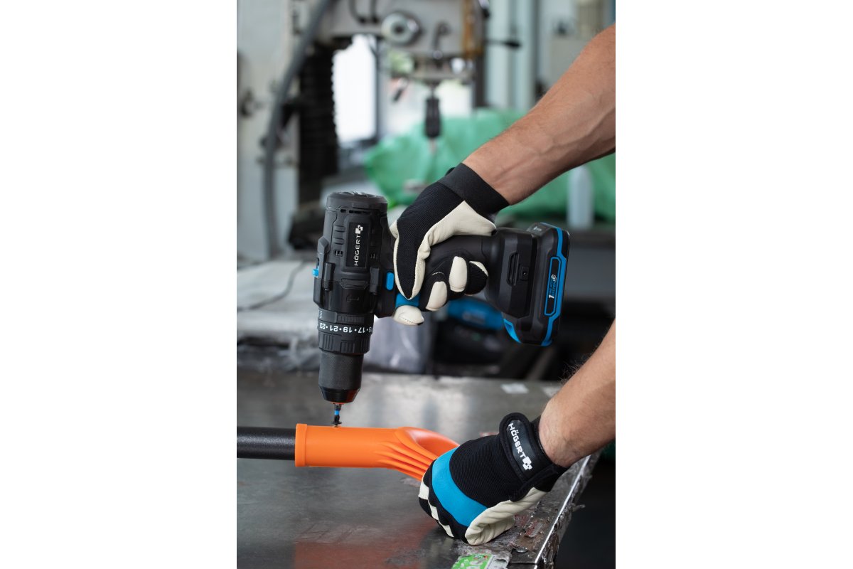 Mănuși de lucru STOR din piele, mărimea 10, HOGERT