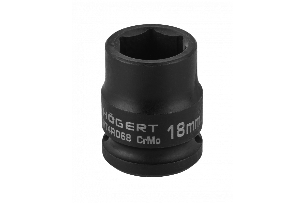Cheie tubulară hexagonală de impact 1/2", 18 mm, DIN 3121, CrMo, HOGERT