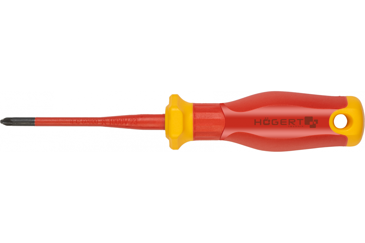 Șurubelniță 80 mm, 1000V, PZ1/SL5, SLIM, S2 HOGERT