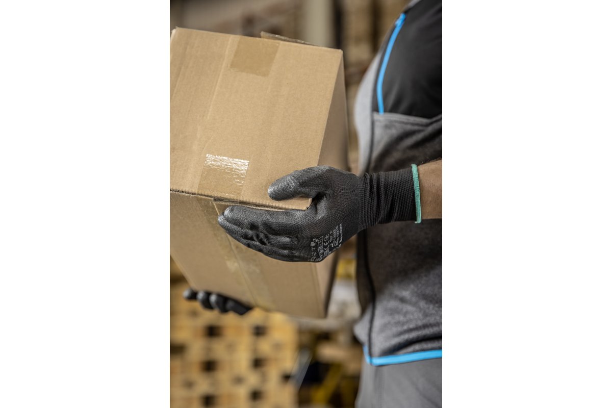 Mănuși de lucru JAGST acoperite cu poliuretan, mărimea 8, HOGERT (12per.)