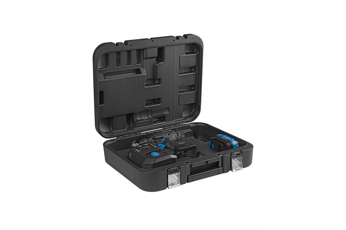 Set mașină de înșurubat cu impact 600Nm, 18V + acumulator 4Ah + încarcător 4A, HOGERT