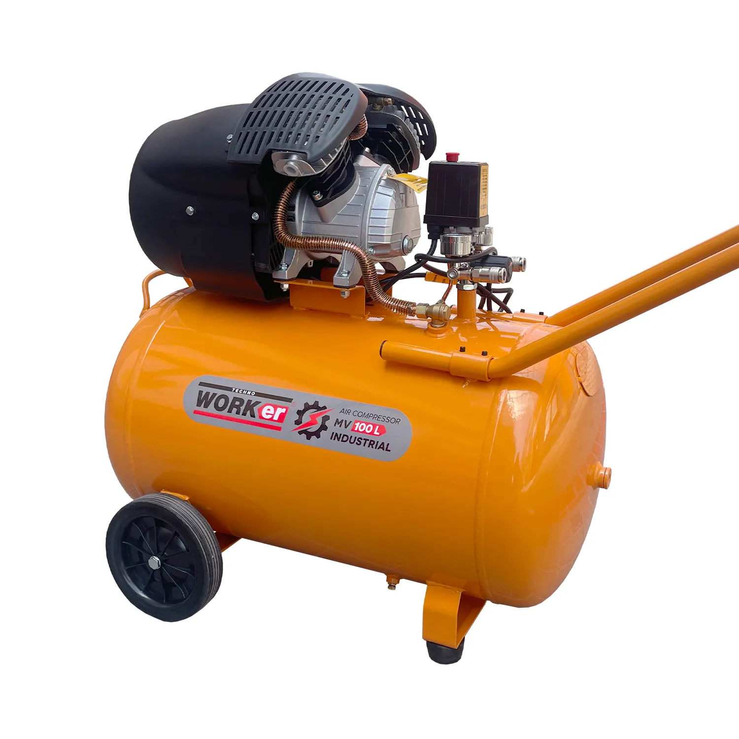 Compresor aer TechnoWorker MV 100L 2200W
