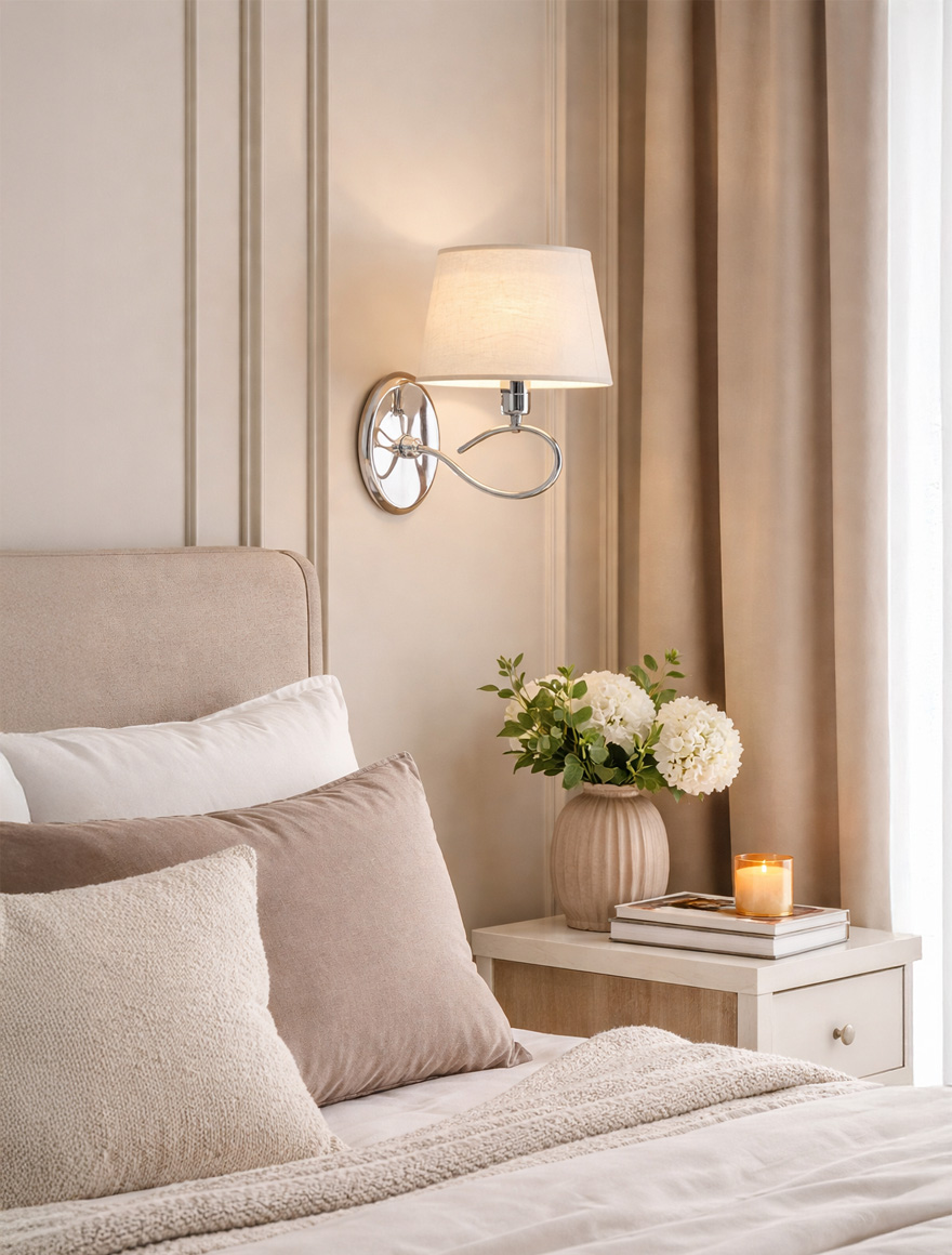 Aplică 1XE14 textil gri