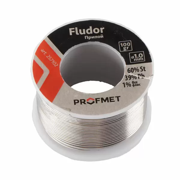 257103 Припой: 60% олово – 39% свинец – 1% флюс, Ø1,5 мм, 100 г, Profmet

Descriere pentru site – Română