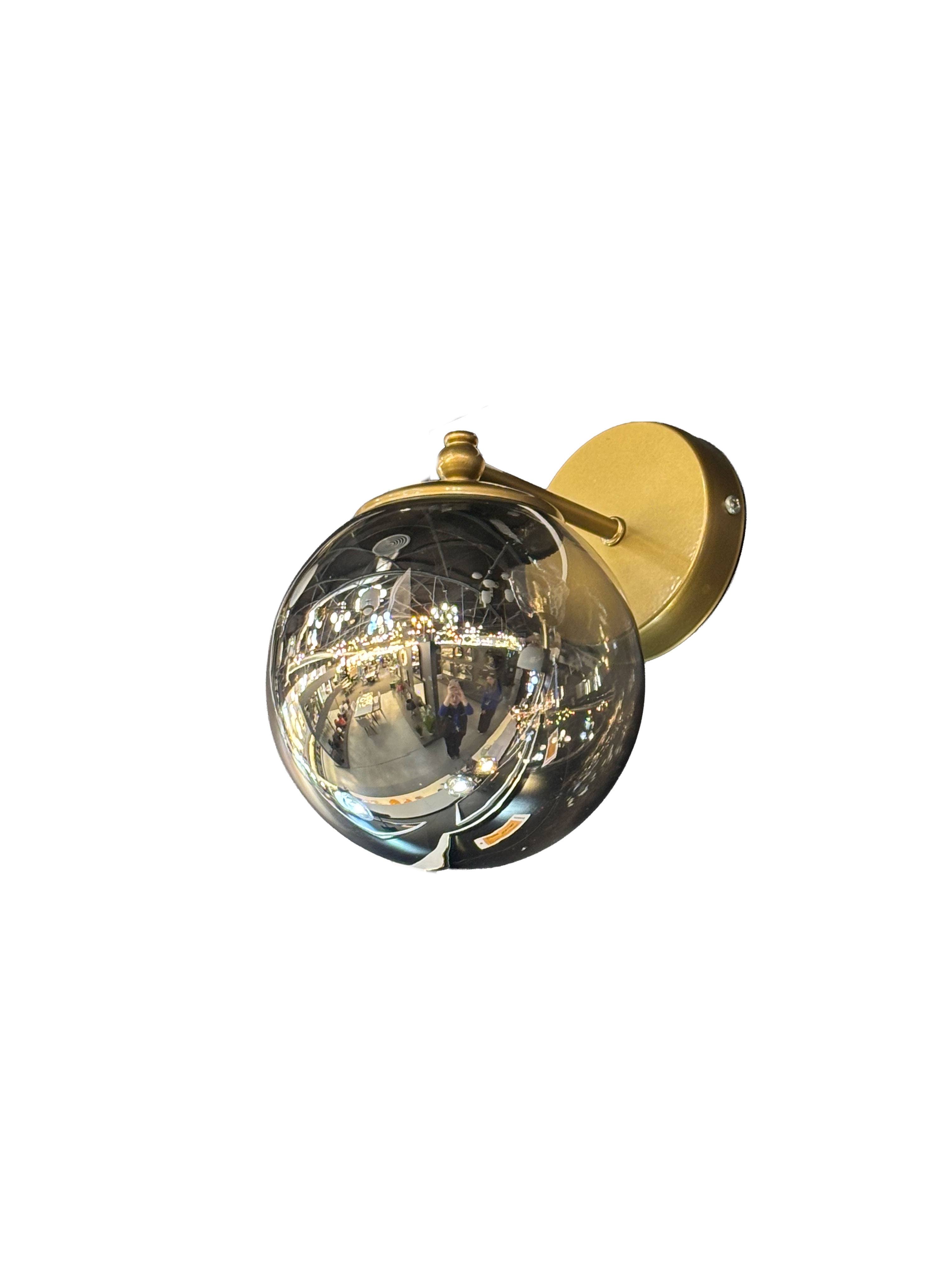 Aplică YAGMUR-LB 1xE27 Max 60W glass grey Begusa