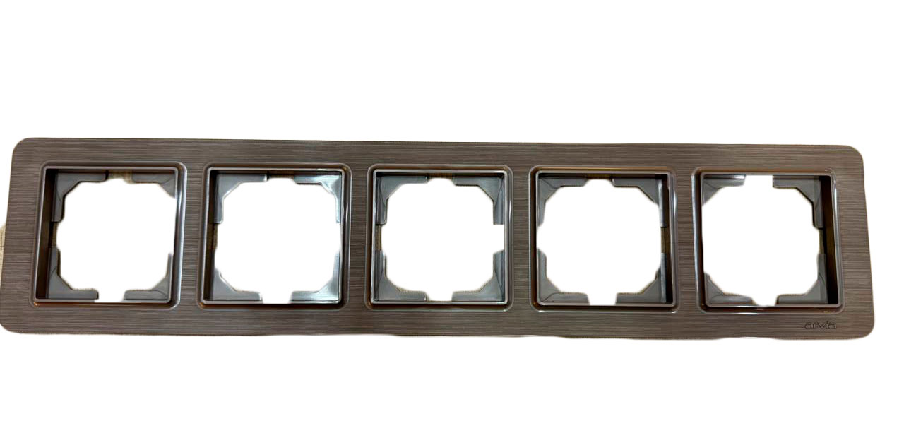Рамка на 5 постов, медная, Lavin Arvia